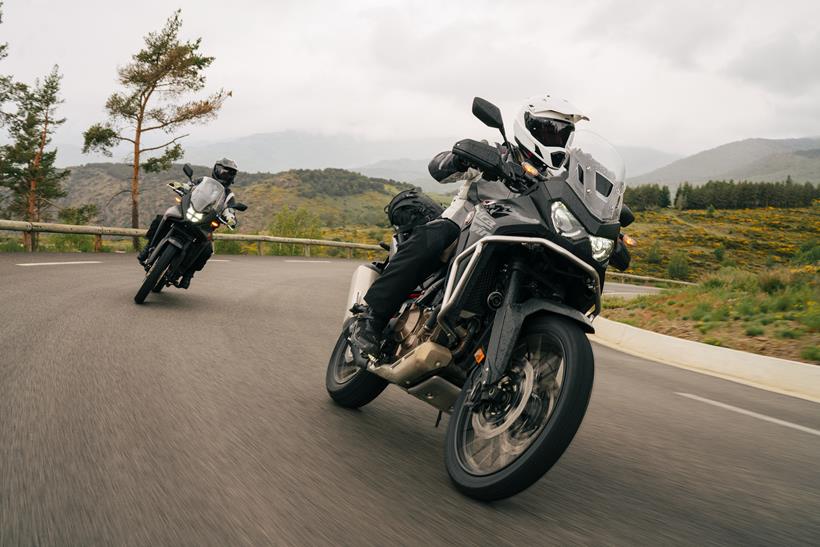 Wearing Leatt riding gear on the road