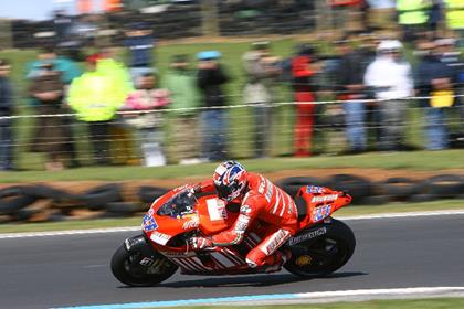 Stoner crashed at the Honda hairpin just moments after Britain's Chaz Davies had gone down