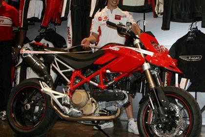 Casey Stoner was given the keys to the motorcycle after opening Ducati City