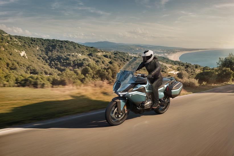 BMW R1300RT on a country road
