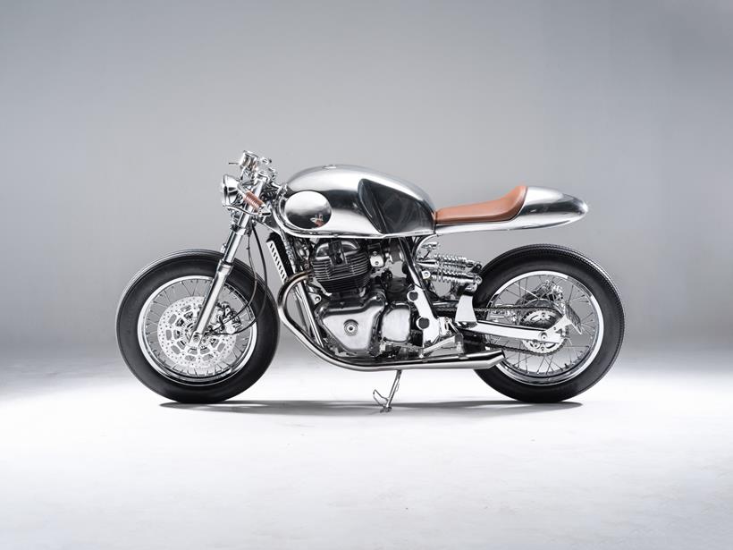 Bandit9 Arthur II Custom Royal Enfield Links View Side Bandit9 Arthur II Custom Royal Enfield Links View Side