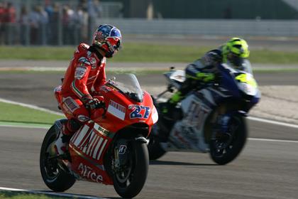 Valentino Rossi has admitted Casey Stoner is now his main MotoGP rival