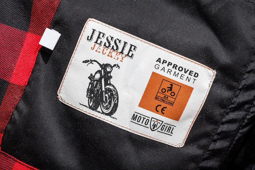 MotoGirl Jessie jacket label