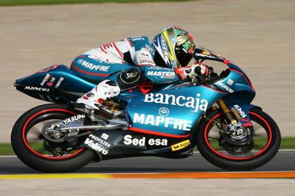 Gabor Talmacsi is on pole position for the final 125cc GP showdown at Valencia