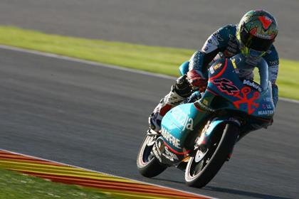 Gabor Talmacsi is the 2007 125cc GP world champion, finishing second at Valencia behind Hector Faubel