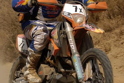 Cyril Despres, pictured here, was part of the winning Honda team for the Baja 1000