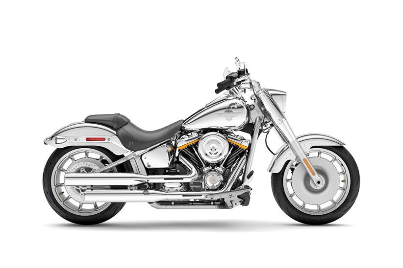 Harley-Davidson Fat Boy Gray Ghost side