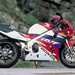Honda RVF750R RC45 motorcycle review - Side view