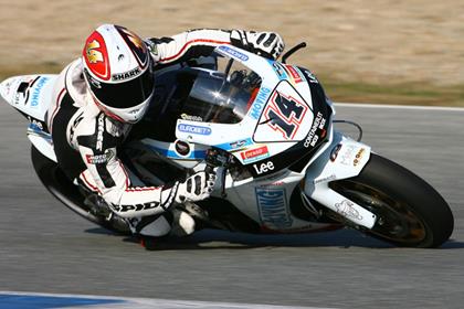 Randy de Puniet has crashed twice on the final day of the Jerez MotoGP test