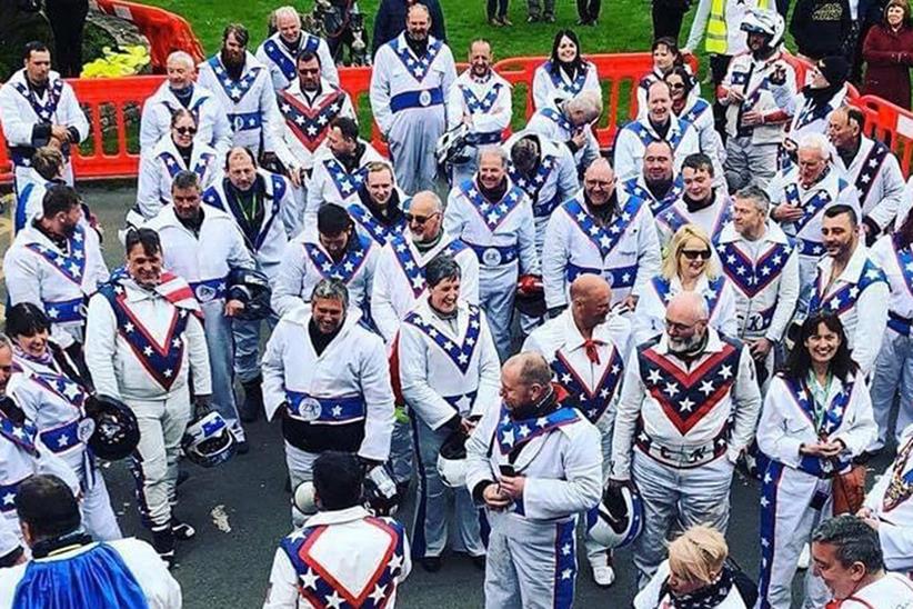 The Cymru Knievels stood together