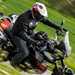 Motorcycle tank bag action shot