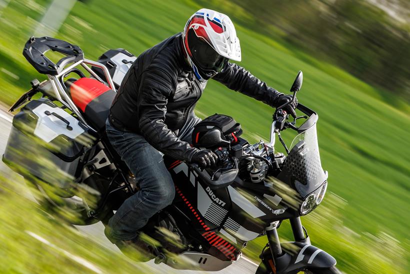 Motorcycle tank bag action shot Motorcycle tank bag action shot