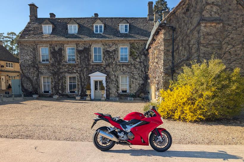 The VFR800 has spent an acceptable amount of time in the Cotswolds