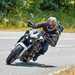 A Moto Morini cornering up Fish Hill