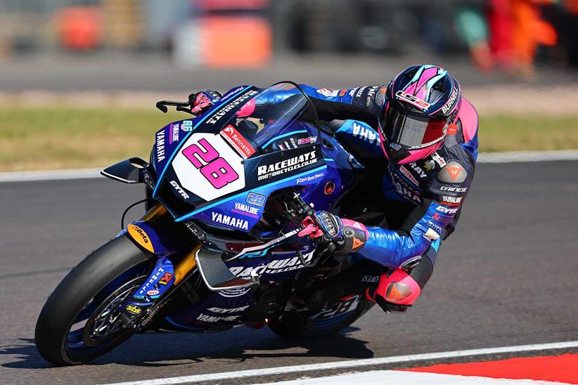Bradley Ray in action at Donington Park