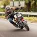 Yamaha XSR125 cornering on road