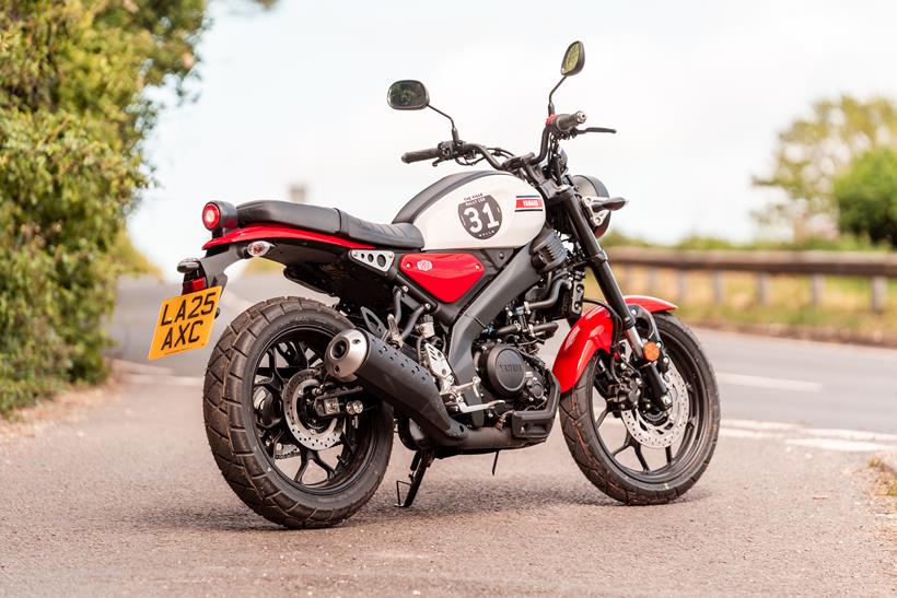 Yamaha XSR125 rear three quarters