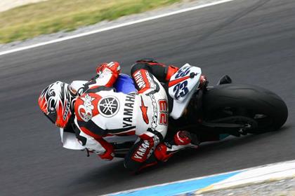 Parkes stole the show in the Supersport test