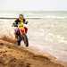 Thornton Hundred CR500 tribute pulling a wheelie on sand