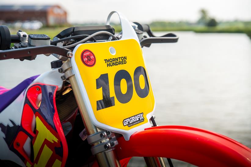 Thornton Hundred CR500 tribute number board