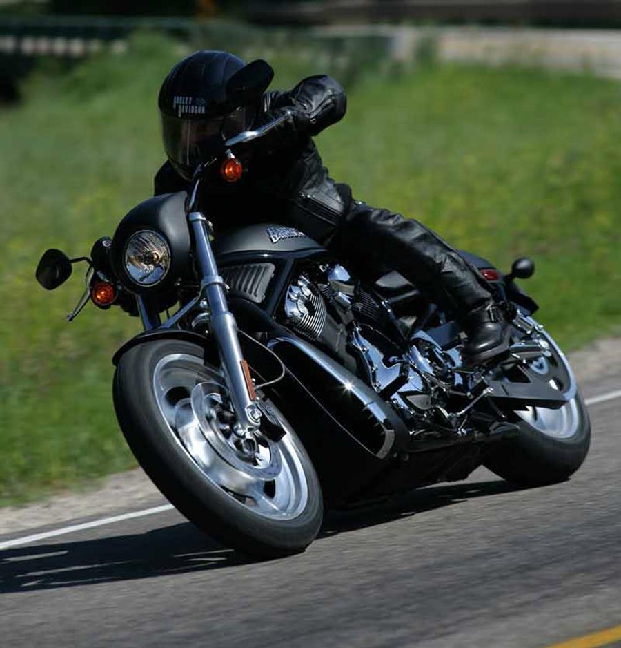 Harley-Davidson Night Rod riding shot