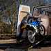 Loading a stolen motorcycle into a van