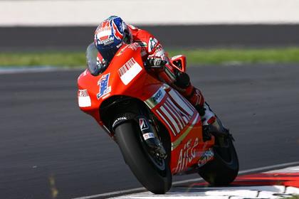 Casey Stoner posted a best time of 2.00.660 to rank second