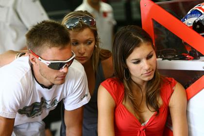 Camier watches the test with Mrs Stoner