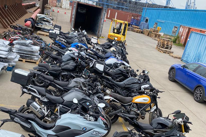 Single tracker leads to recovery of 25 stolen motorcycles