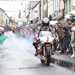 Jonathan Rea rides through the crowds