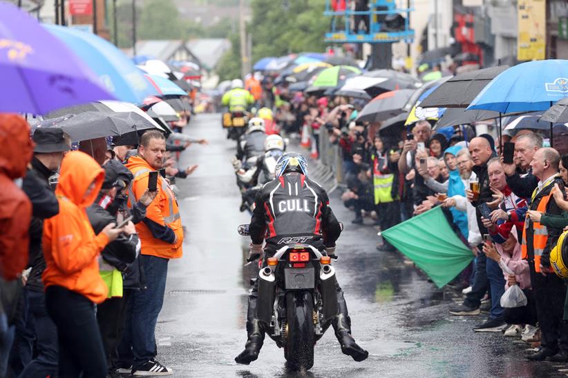 Crowds line the streets in Ballymoney