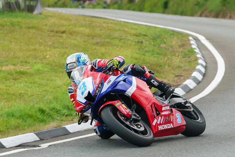 Dean Harrison aboard his Honda CBR600RR