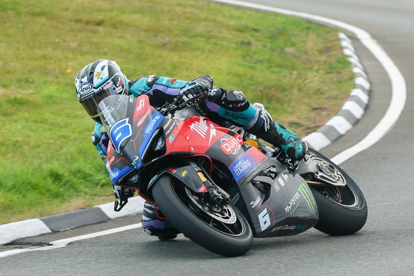 Michael Dunlop riding his Ducati Panigale V2