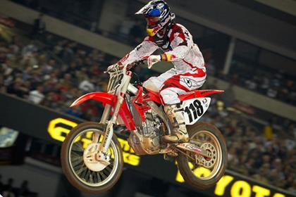 Honda's David Millsaps was victorious in Atlanta in the AMA Supercross