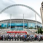 Evel Knievel remembered: Family join 50-strong Wembley ride-in to honour stuntman’s stadium jump