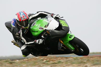 Billy McConnell had a visit to the gravel trap on day one of the Almeria test