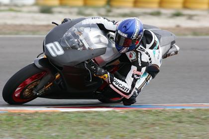 Airwaves Ducati's Leon Camier is battling on in Almeria despite still struggling with injury