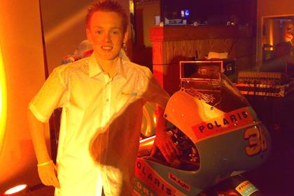 Bradley Smith at the Polaris World team launch in London earlier today