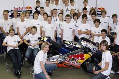 The Red Bull MotoGP Rookies line up