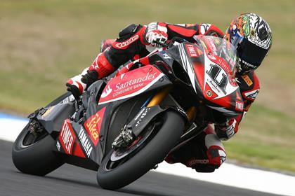 Australia's Troy Corser set the pace in the first qualifying session at Phillip Island this morning