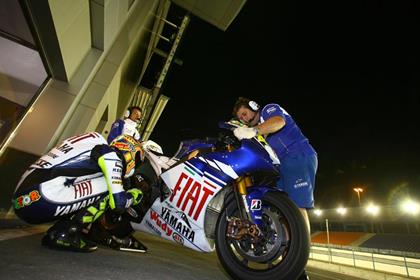 Rossi is worriedthat he is not on the pace