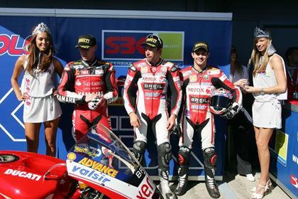 Troy Bayliss took pole position