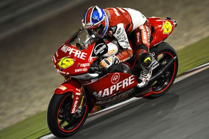 Alvaro Bautista was the fastest 250 rider in the opening practice session in Qatar