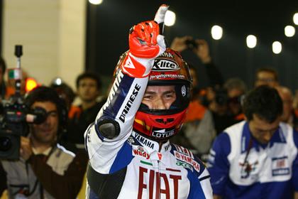 jorge Lorenzo is the first MotoGP rider to claim a rookie debut pole in 10 years