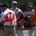 Alex Hofmann had to be stretchered out of the gravel trap at Laguna Seca following his crash