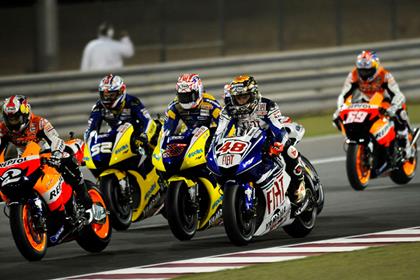 Dani Pedrosa claimed third in Qatar on a revised 2008 RC212V whilst Nicky Hayden was 10th on the 2007 Honda