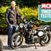 Richa Camden jacket worn standing next to Triumph motorcycles