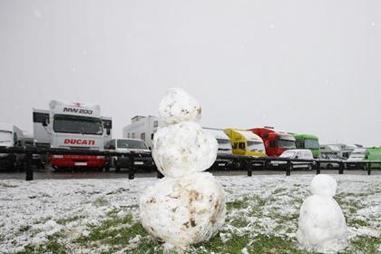 Heavy snow limited the amount of time the BSB hopefuls had out on track