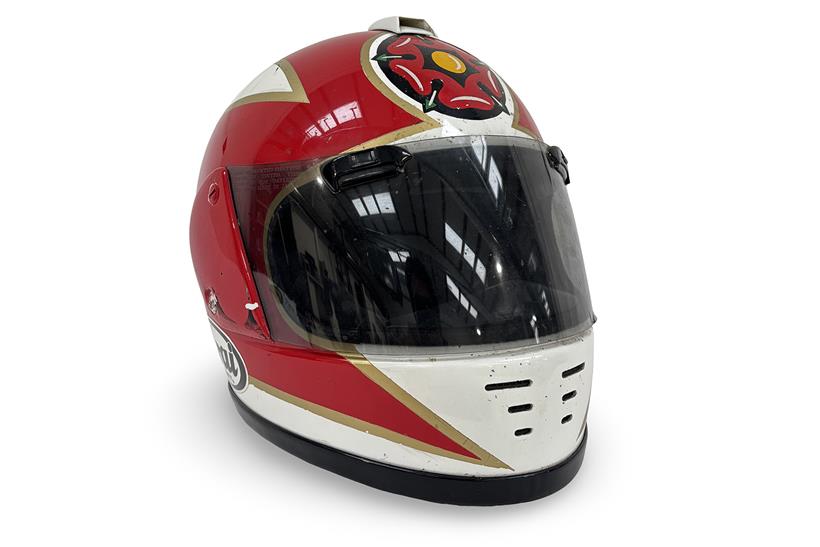 Carl Fogarty's helmet offered as part of the collection
