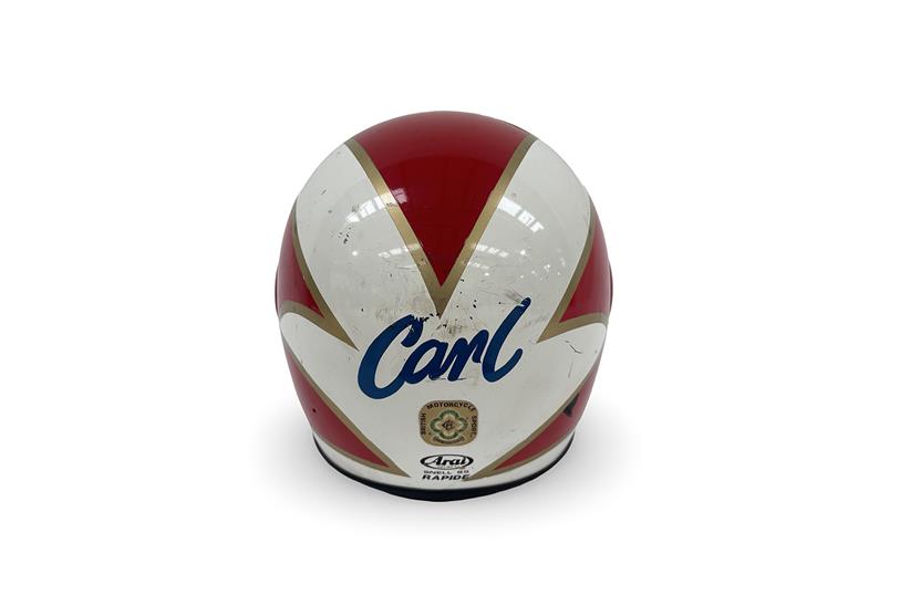 Carl Fogarty's helmet offered as part of the collection